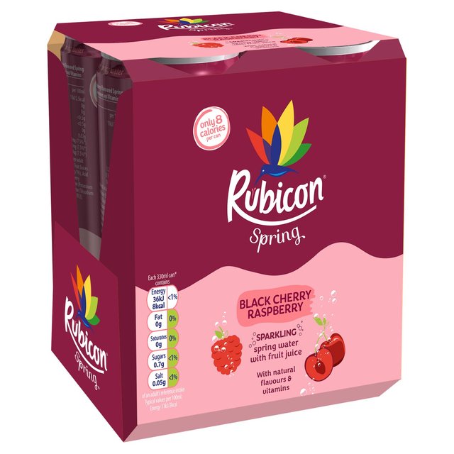 Rubicon Spring Black Cherry & Raspberry, 4x330ml