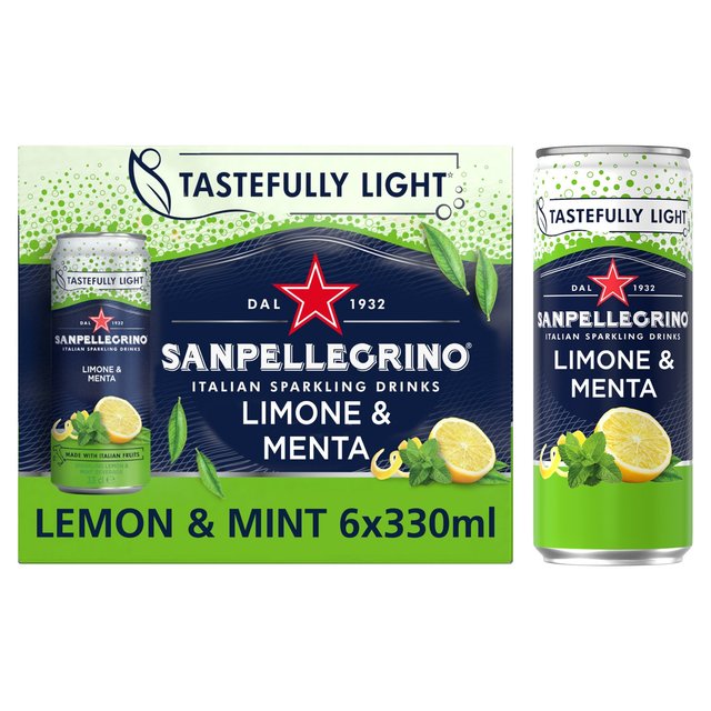 San Pellegrino Lemon & Mint, 6 x 330ml