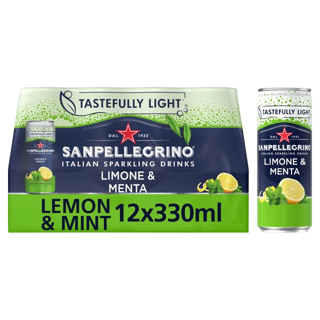 San Pellegrino Lemon & Mint, 12 x 330ml