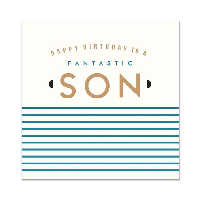 Happy Birthday Fantastic Son Card