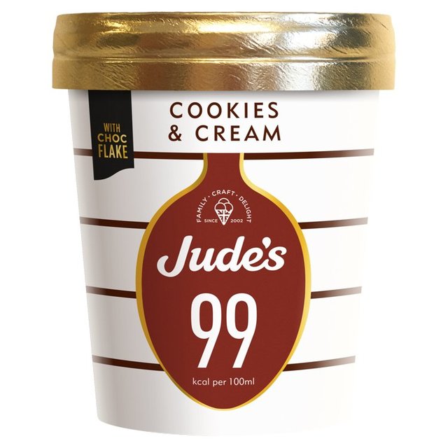 Jude’s Lower Calorie Cookies & Cream, 460ml