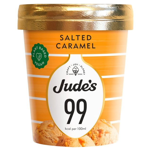 Jude’s Lower Calorie Plant Based Salted Caramel, 460ml