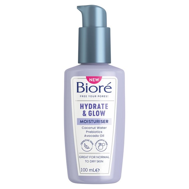 Biore Dewy Hydration Daily Moisturiser for Normal to Dry Skin, 88ml