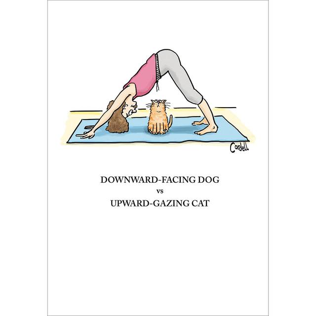 Yoga Cat Birthday Card