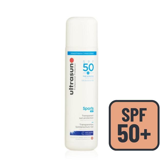 Ultrasun SPF 50 Sports Gel Sunscreen, 200ml