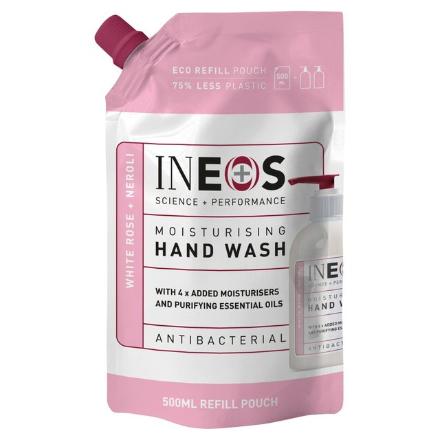 Ineos Moisturising Hand Wash Refill With White Rose & Neroli, 500ml