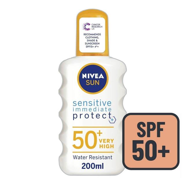 Nivea Sun Sensitive Spf 50+ Allergy Protect Sun Lotion Spray, 200ml