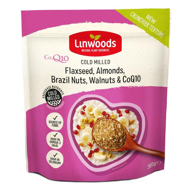 Linwoods Milled CO-Q10 Flaxseed, Almonds, Brazil & Walnuts, 360g