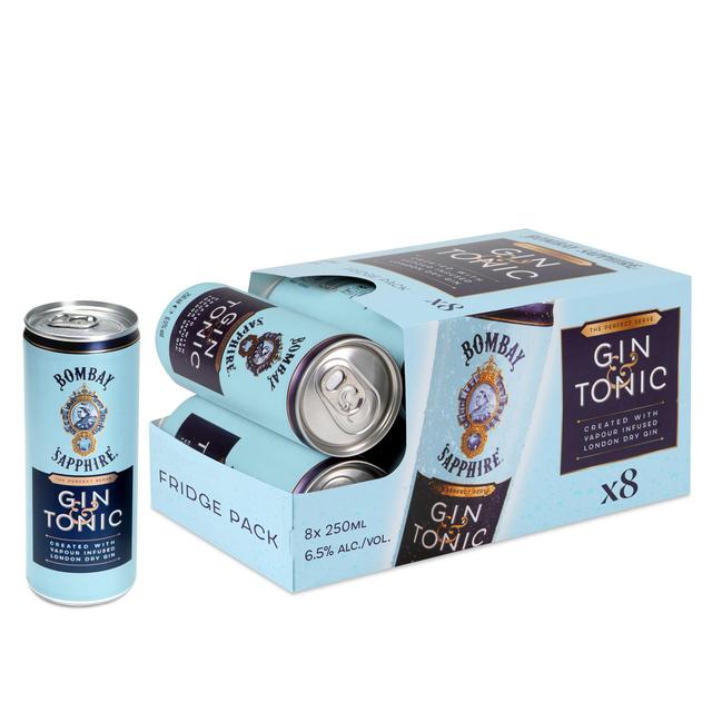 Tails Bombay Sapphire Gin & Tonic Fridge Pack, 8 x 250ml