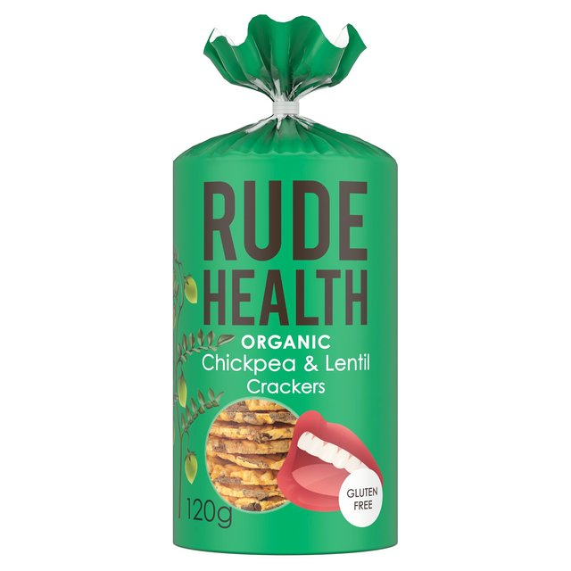 Rude Health Chickpea & Lentil Crackers, 120g