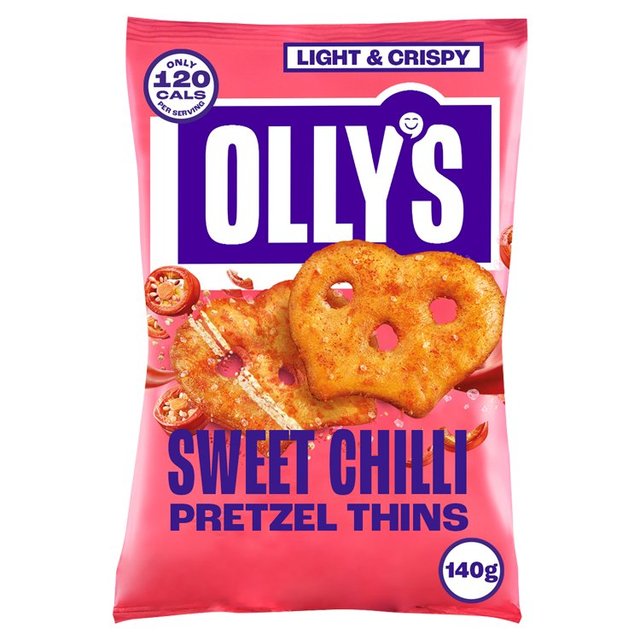 Olly’s Pretzel Thins, Sweet Chilli, 140g