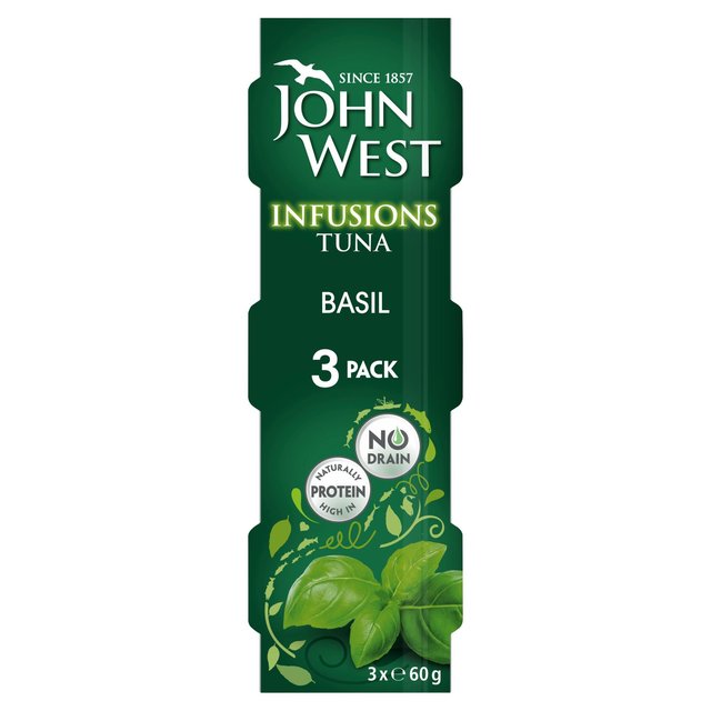 John West Infusions Tuna Basil 3 Pack, 3 x 60g