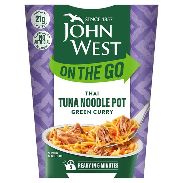 John West On The Go Thai Green Curry Tuna Noodle Pot, 120g