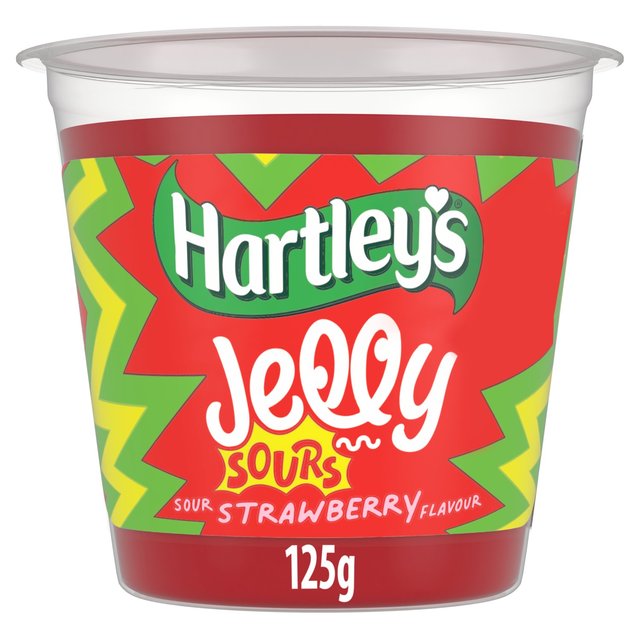 Hartley’s Sour Strawberry Jelly Pot, 125g