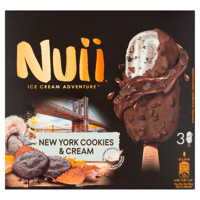 Nuii New York Cookies & Cream Ice, 3x90ml, 3 x 90ml