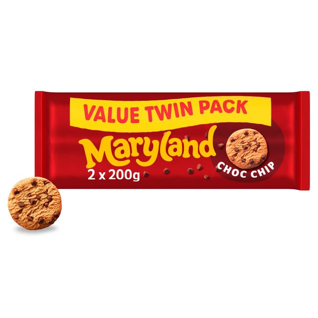 Maryland Twin Choc Chip Cookie Pack, 400g, 2 x 200g