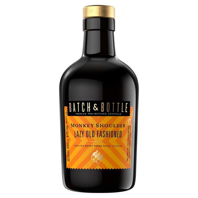 Batch & Bottle Monkey Shoulder Malt Whisky Old Fashioned Ready to Drink, 50cl