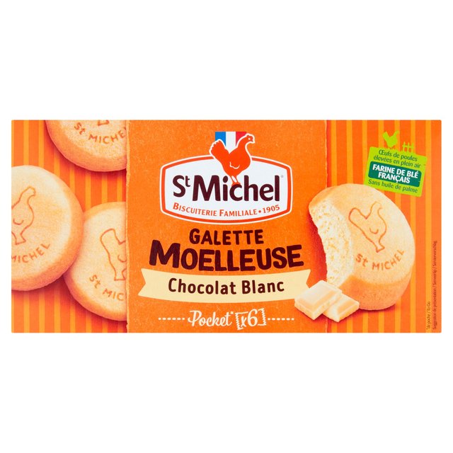 St Michel Soft Galette White Chocolate 180g