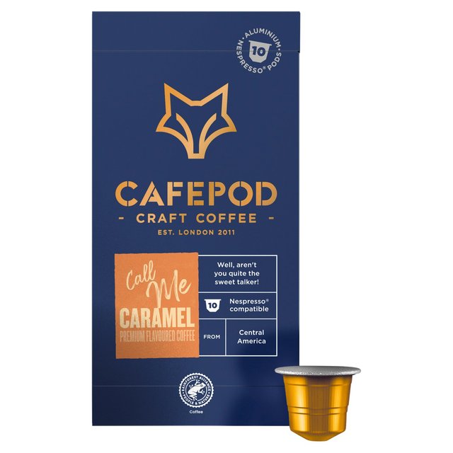 CafePod Call Me Caramel Nespresso Compatible Aluminium Coffee Pods, 10 Per Pack