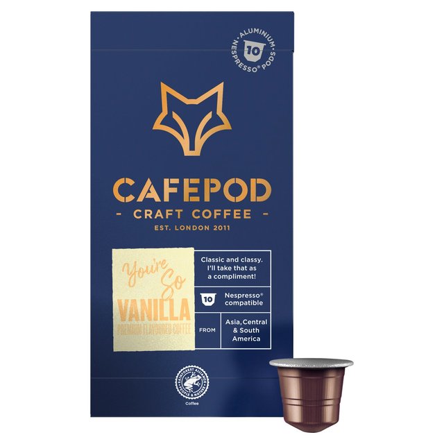 CafePod You’re So Vanilla Nespresso Compatible Aluminium Coffee Pods, 10 Per Pack