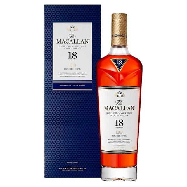 The Macallan 18 Year Old Double Cask Single Malt Whisky, 70cl