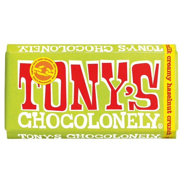 Tony’s Chocolonely Milk Creamy Hazelnut Crunch, 180g