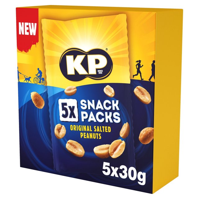 KP Salted Peanuts Multipack, 5 x 30g