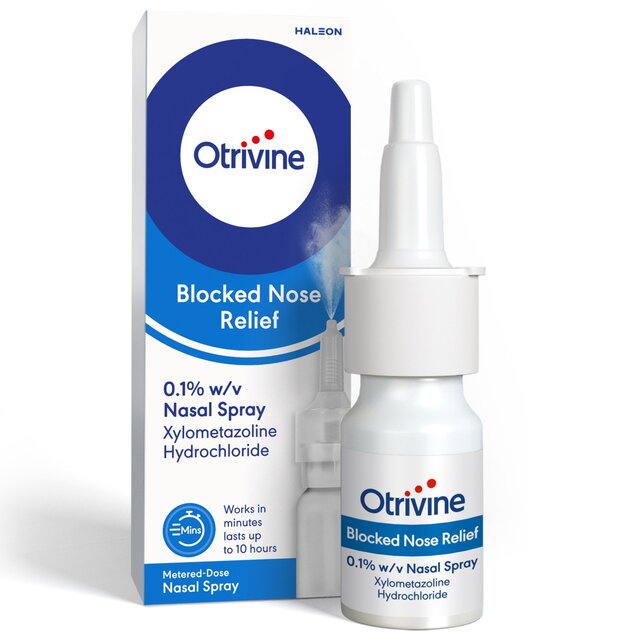 Otrivine Blocked Nose & Congestion Relief Nasal Spray, 10ml