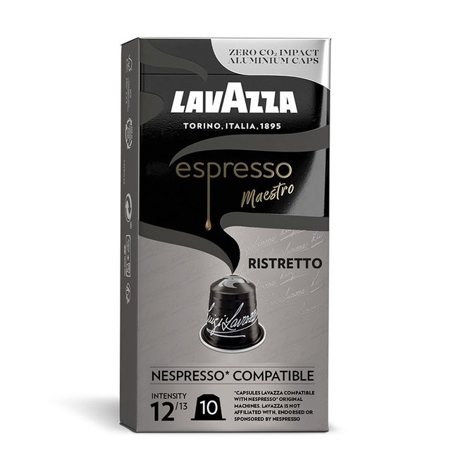 Lavazza Espresso Ristretto Aluminium Nespresso Compatible Capsules, 10 Per Pack