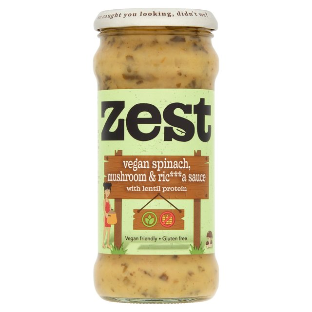 Zest Vegan Spinach Mushroom & Ricotta Sauce, 340g