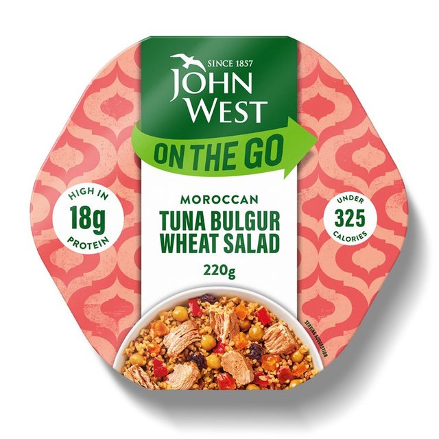John West On The Go Moroccan Tuna Bulgur Wheat Salad, 220g
