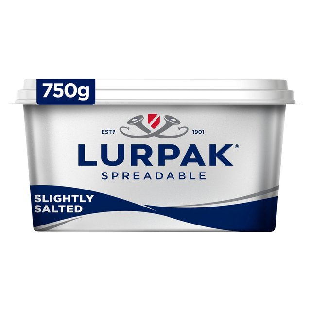 Lurpak Slightly Salted Spreadable Blend of Butter and Rapeseed Oil, 750g