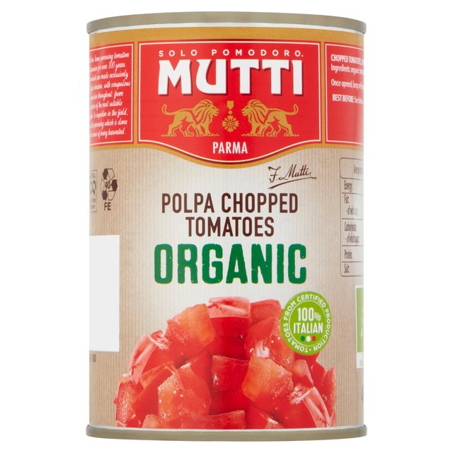 Mutti Organic Chopped Tomatoes, 400g