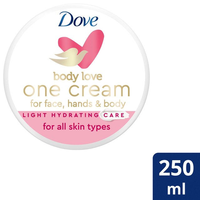 Dove One Cream Light Hydrating Care Body Cream, 250ml