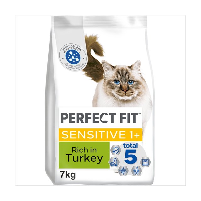 Perfect Fit Cat Dry Sensitive 1+ Turkey, 7kg