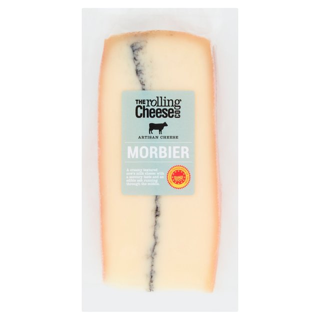 Rolling Cheese Co Morbier Ash, AOP, Typically: 220g