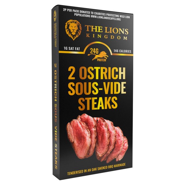 The Lions Kingdom Ostrich Gold Standard Fillets, 250g