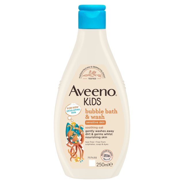 Aveeno Kids Bubble Bath & Wash, 250ml