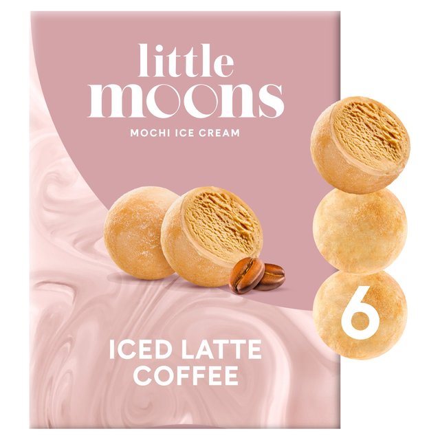 Little Moons Exclusive Iced Latte Coffee Ice Cream Mochi, 32g, 6 x 32g