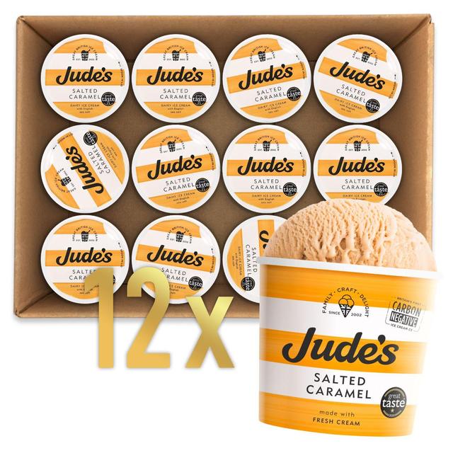 Jude’s Salted Caramel Multipack, 100ml, 12 x 100ml