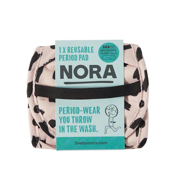 Nora Beige and Black Moderate Reusable Pad, One Size