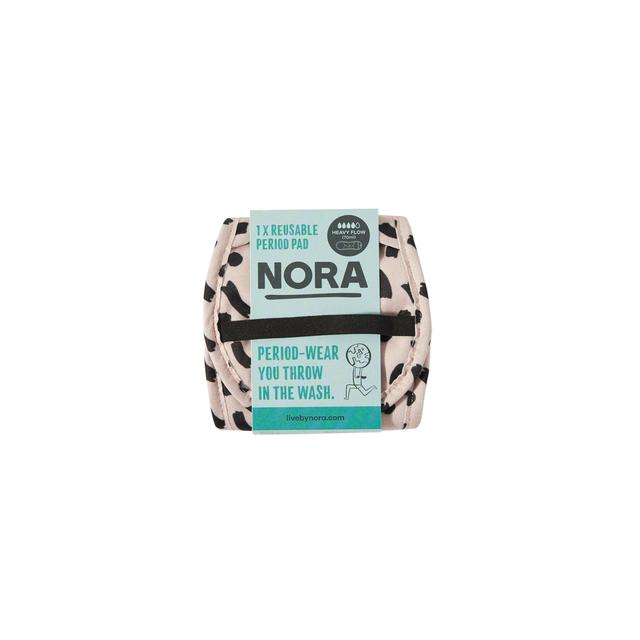 Nora Beige and Black Heavy Reusable Pad, One Size