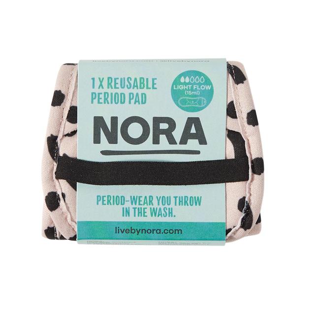 Nora Beige and Black Light Reusable Sanitary Pad, One Size