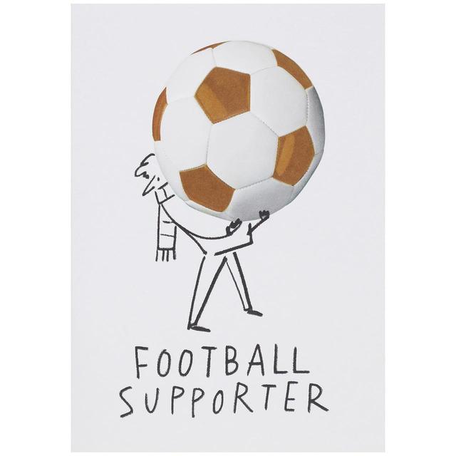 M & S Football Supporter Birthday Card