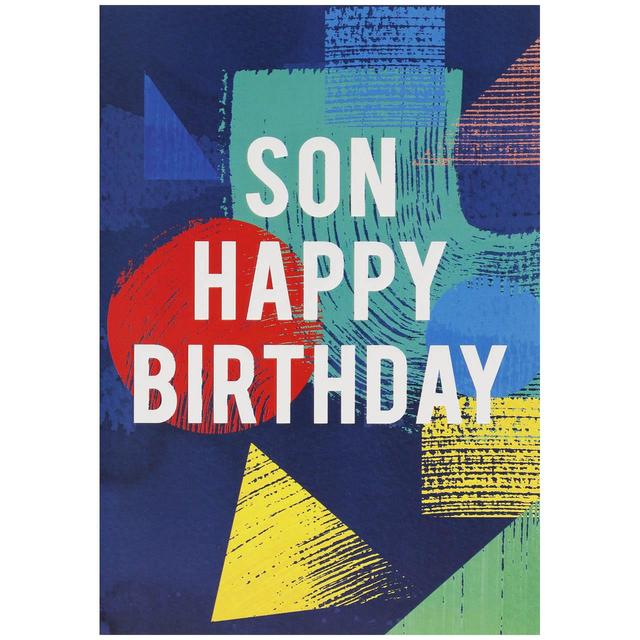 M & S Son Happy Birthday Card