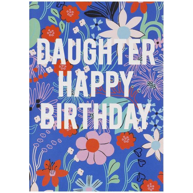 M & S Daughter Floral Birthday Card
