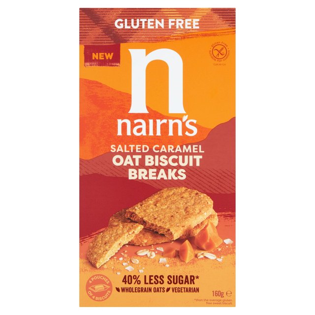Nairn’s Gluten Free Salted Caramel Biscuit Breaks, 160g