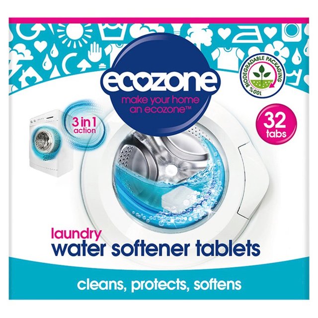 Ecozone Laundry Water Softener Tablets, 32 Tabs, 568g