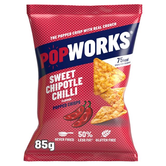 Popworks Sweet Chipotle Chilli Sharing Popped Crisps, 85g