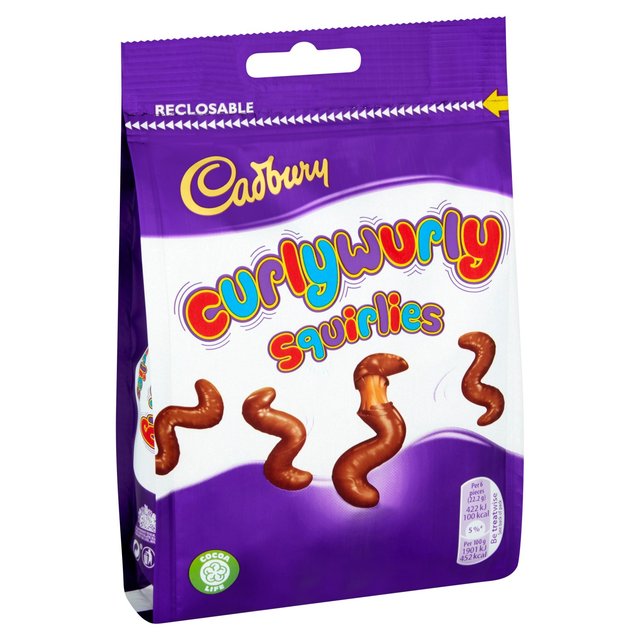 Cadbury Curly Wurly Squirlies Chocolate Bag, 110g